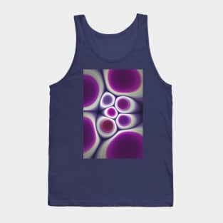 Violet & Purple Shell Rock. Abstract Digital Artwork Tank Top